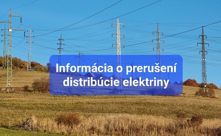 Prerušenie distribúcie elektriny bude 14. januára 2022.