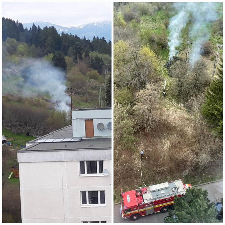 Požiar sa našťastie nerozšíril. 
