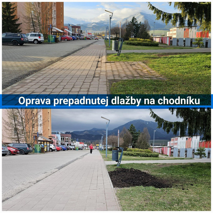 Práce realizovali Verejnoprospešné služby.